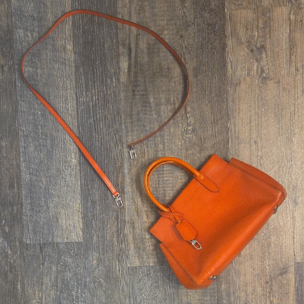 Louis Vuitton Marly MM Orange Epi Leather Crossbody Top Handle Removable Strap - Picture 5 of 17